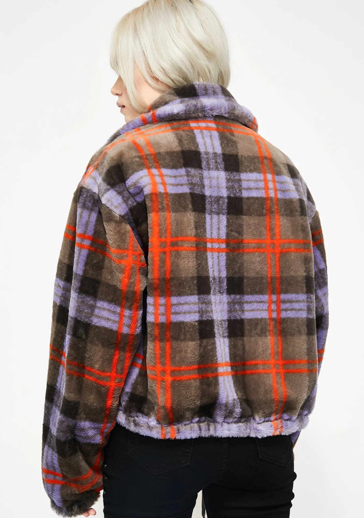 Purp Nice For What Fuzzy Jacket sold by Dolls Kill product image thumbnail 4