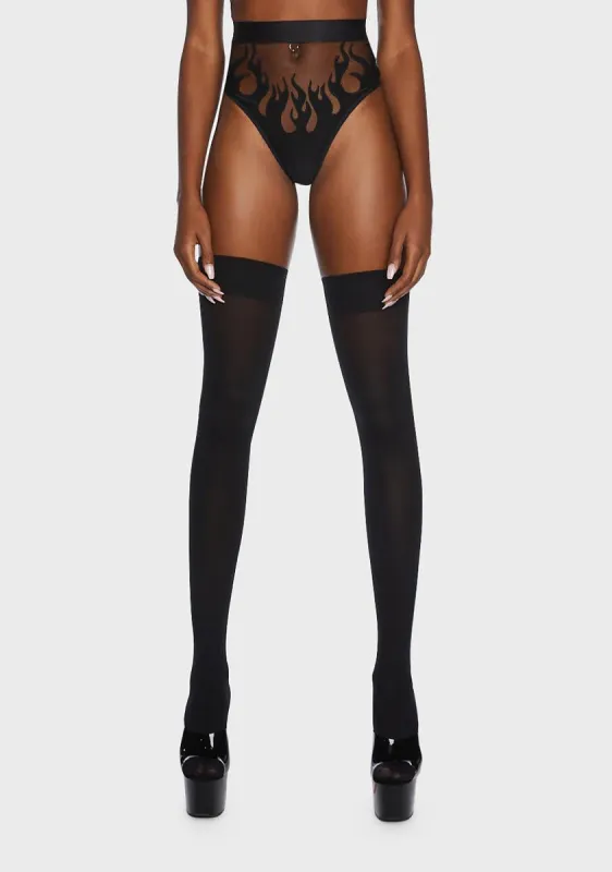 Smokin' Mirrors Mesh Bikini sold by Dolls Kill