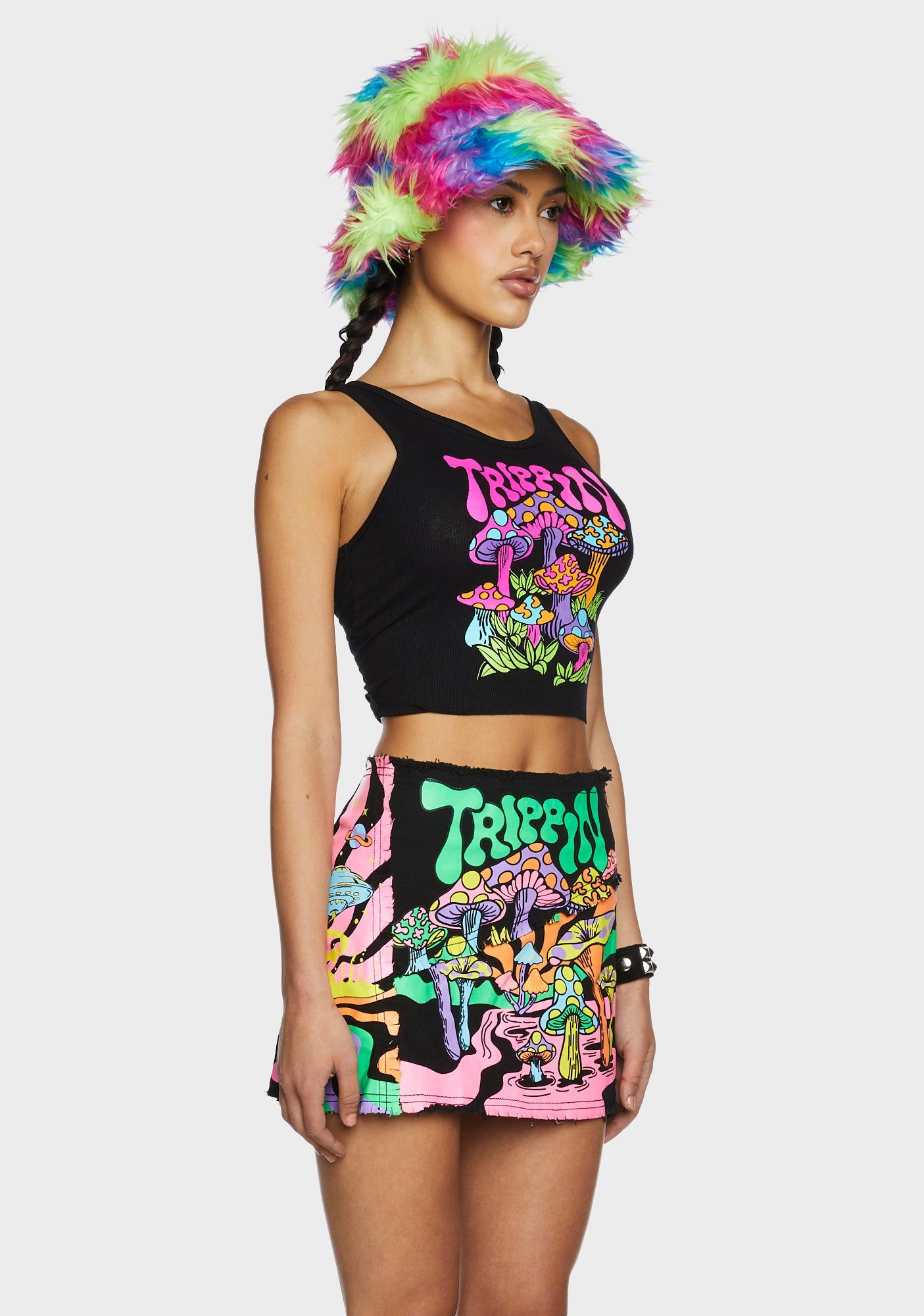 Technicolor Trip Graphic Tank sold by Dolls Kill product image thumbnail 3