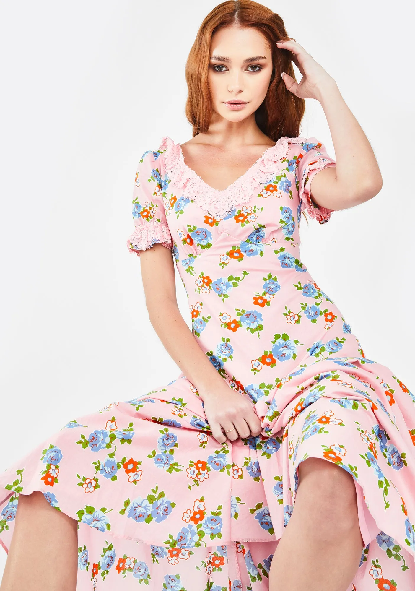 Woodstock Flower Maxi Dress sold by Dolls Kill product image thumbnail 2