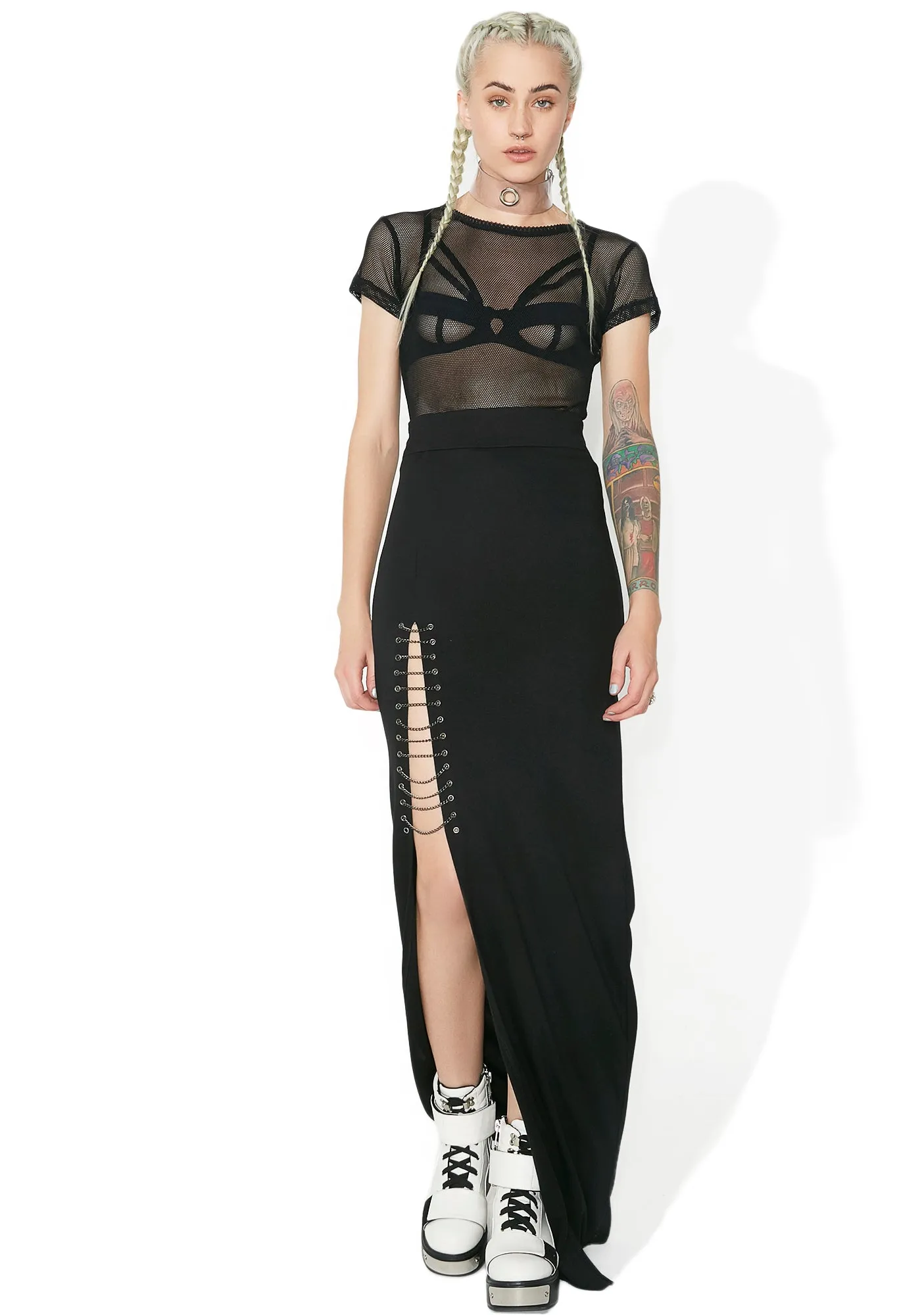 Pretty Reckless Chained Maxi Skirt sold by Dolls Kill product image thumbnail 5