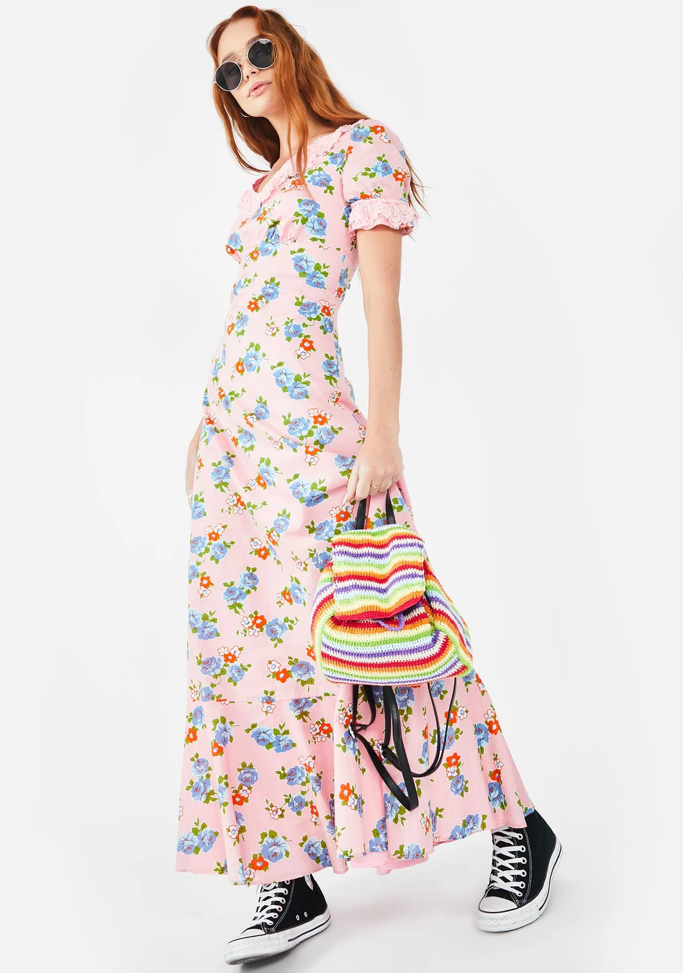 Woodstock Flower Maxi Dress sold by Dolls Kill product image thumbnail 3