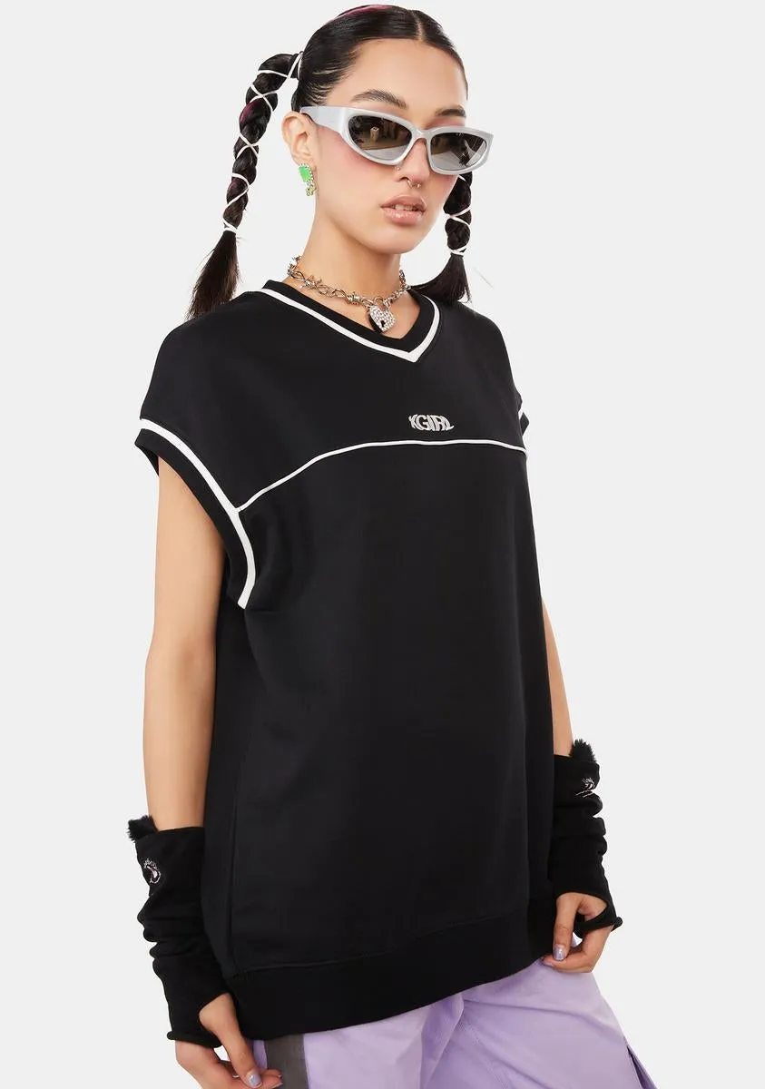 Contrast Line Sweater Vest sold by Dolls Kill product image thumbnail 2