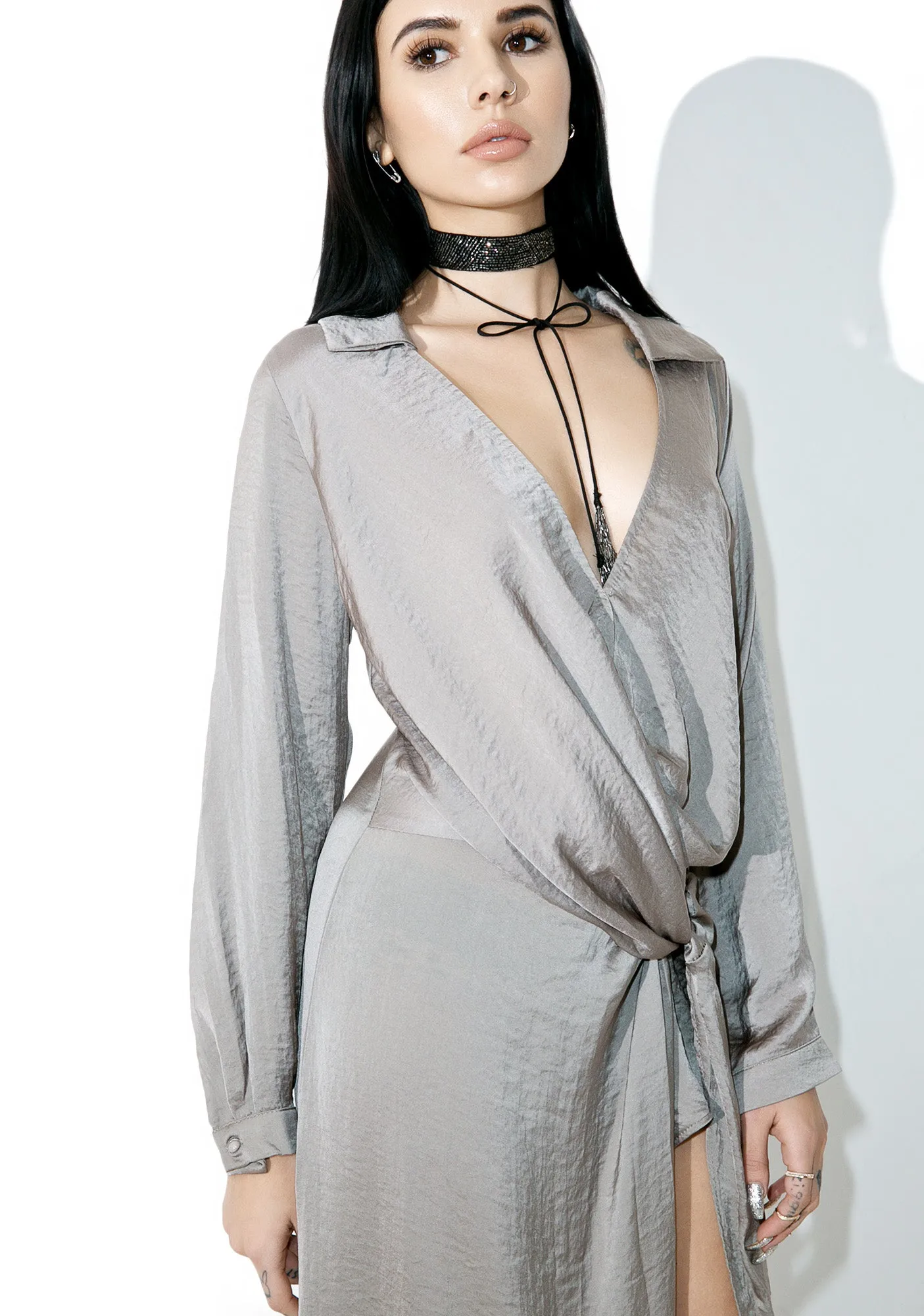 Diptych Draped Maxi Dress sold by Dolls Kill product image thumbnail 3