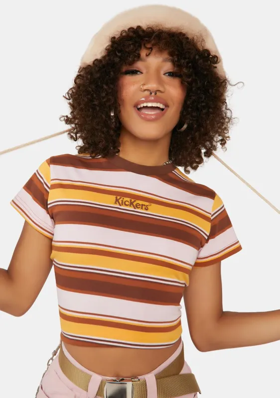 Multi Stripe Ringer Tee sold by Dolls Kill