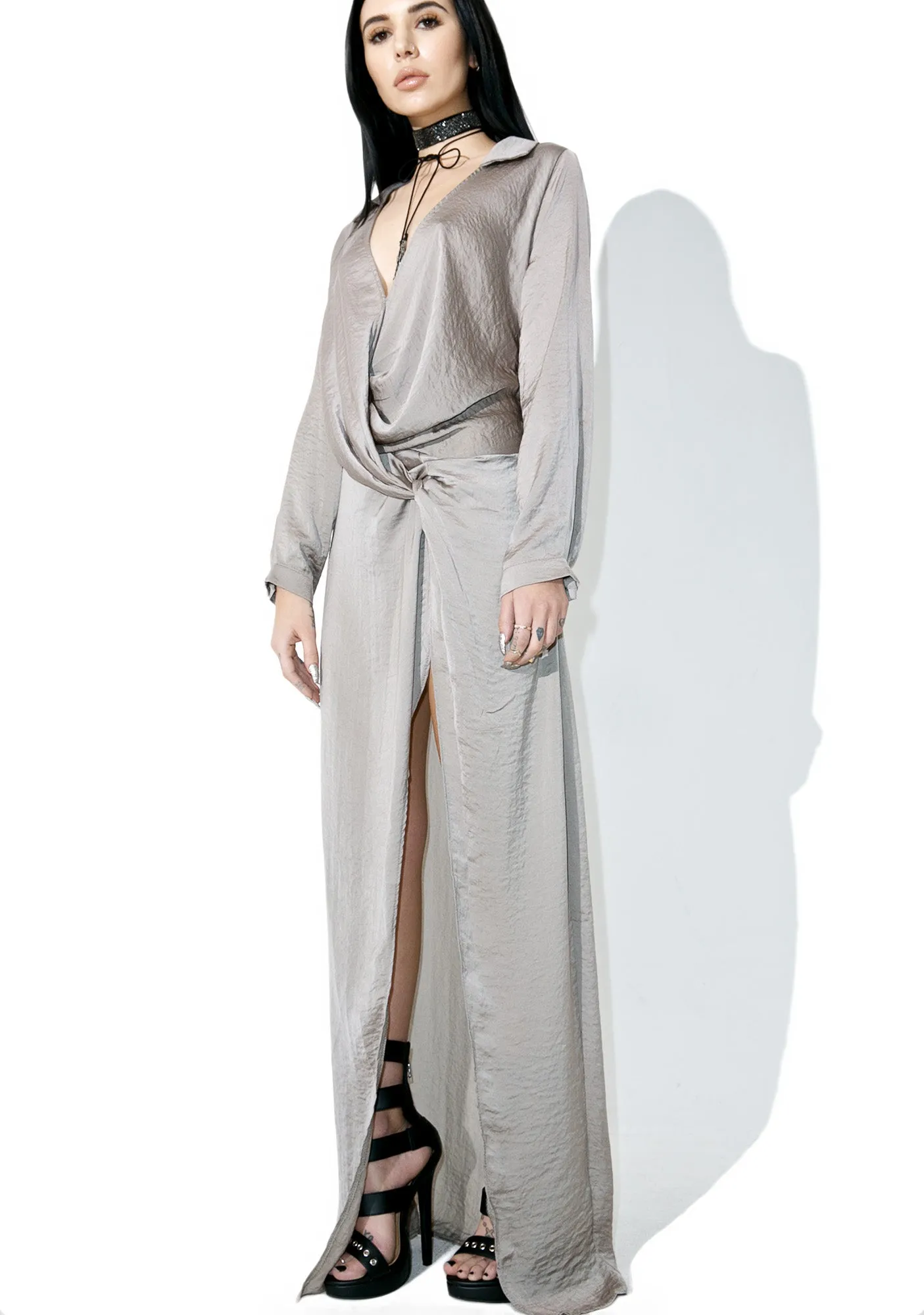 Diptych Draped Maxi Dress sold by Dolls Kill product image thumbnail 4