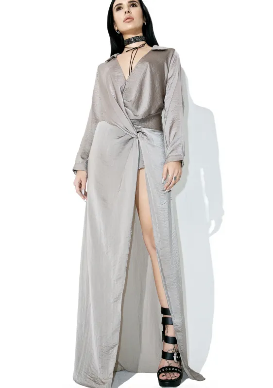 Diptych Draped Maxi Dress sold by Dolls Kill