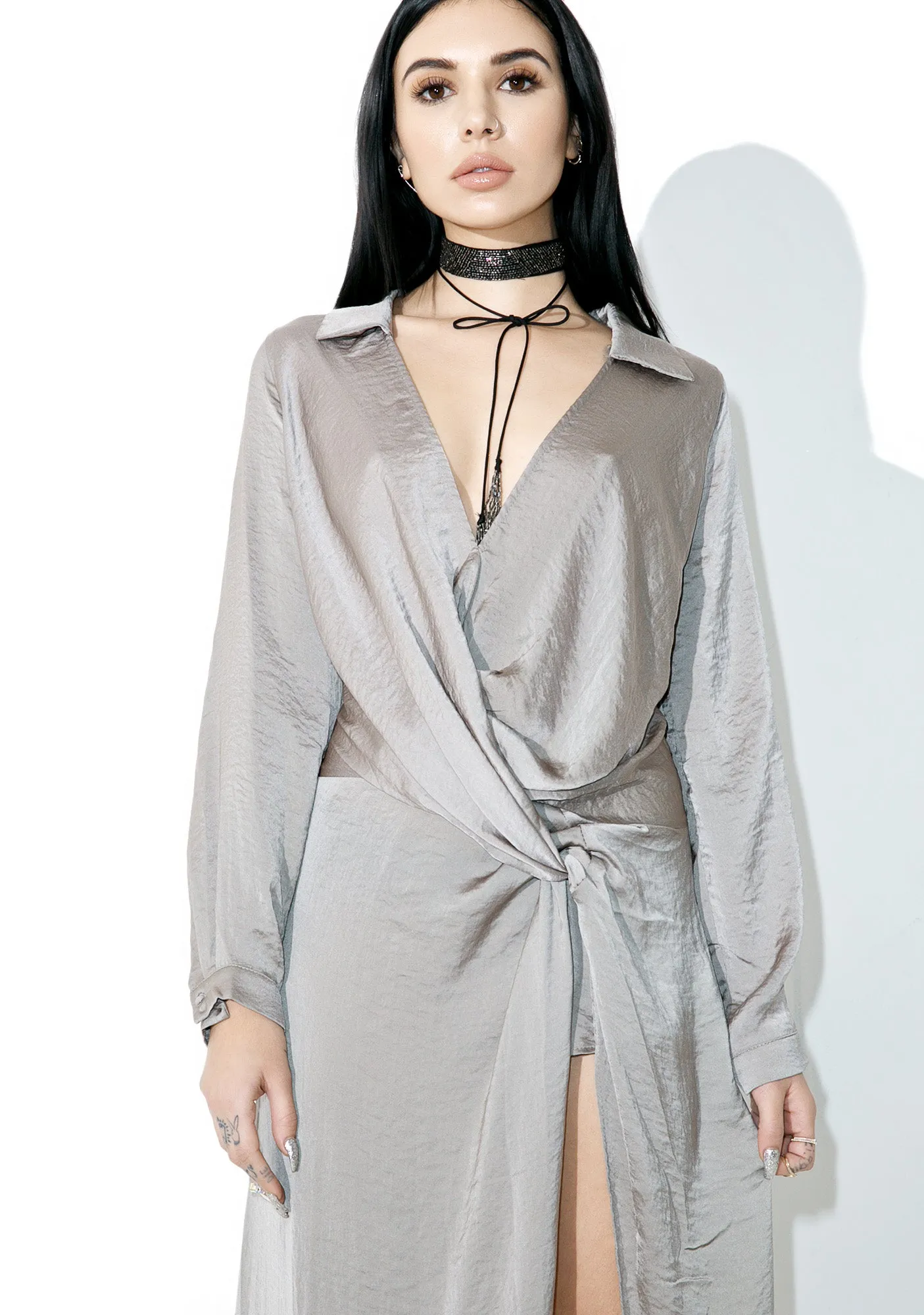 Diptych Draped Maxi Dress sold by Dolls Kill product image thumbnail 2