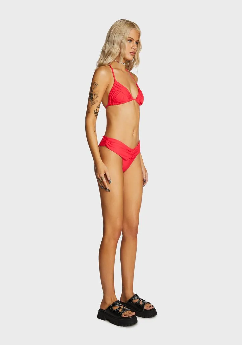 Much Needed Relaxation Bikini Set - Red sold by Dolls Kill product image thumbnail 3