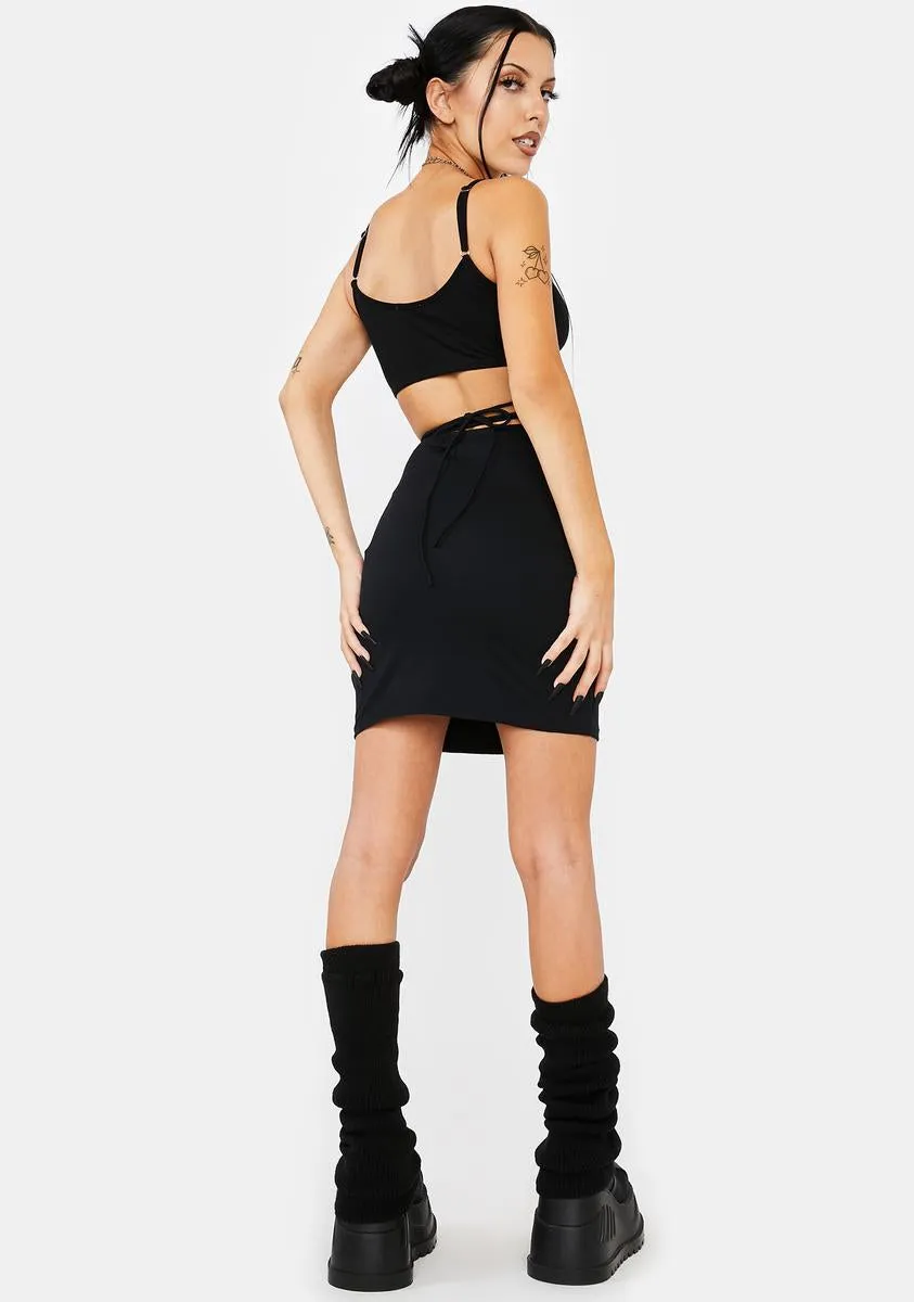Ejon Ruched Mini Skirt sold by Dolls Kill product image thumbnail 4