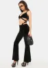 Noir Win Her Back Rhinestone Lounge Set sold by Dolls Kill