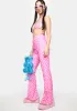 Pink Sweetheart Flare Pants sold by Dolls Kill