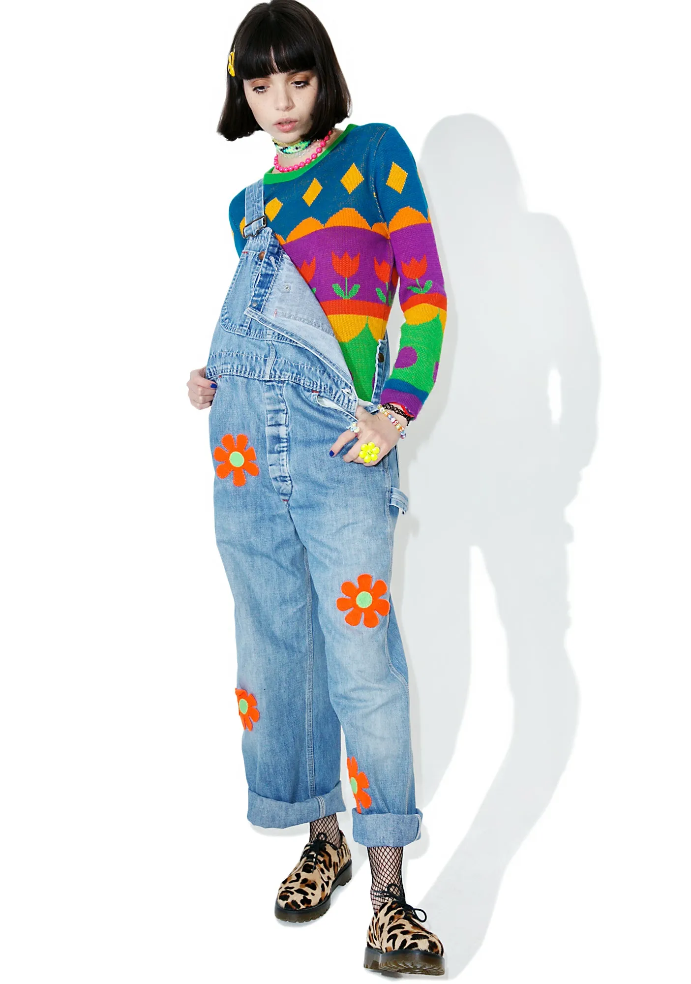 Vintage Rainbow Tulip Sweater sold by Dolls Kill product image thumbnail 2