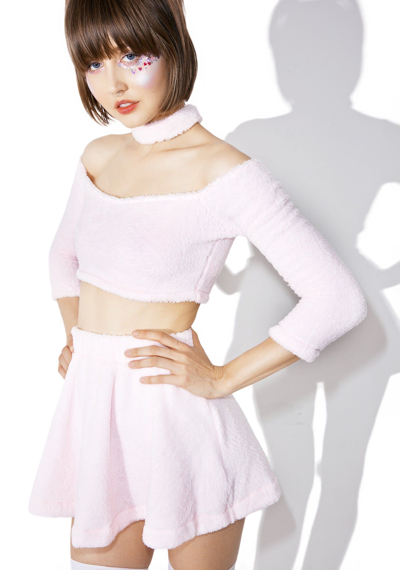 Candy Fluff Choker Crop Top sold by Dolls Kill product image thumbnail 2