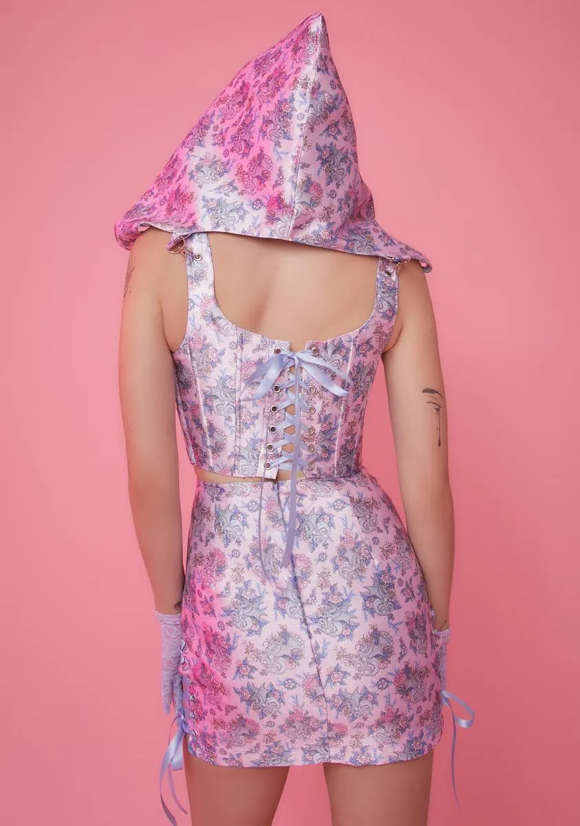 Are We Human Dragon Print Mini Skirt sold by Dolls Kill product image thumbnail 4