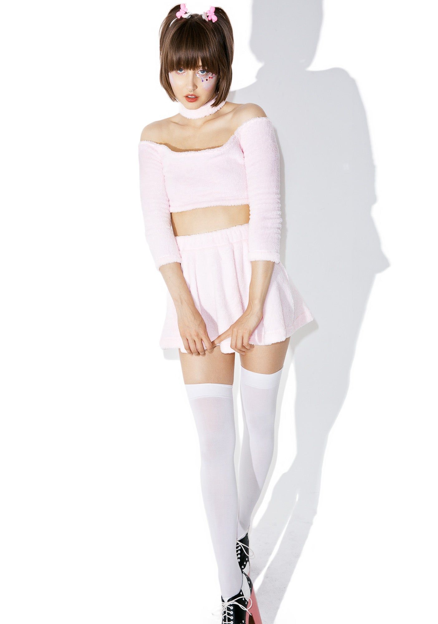 Candy Fluff Choker Crop Top sold by Dolls Kill product image thumbnail 3