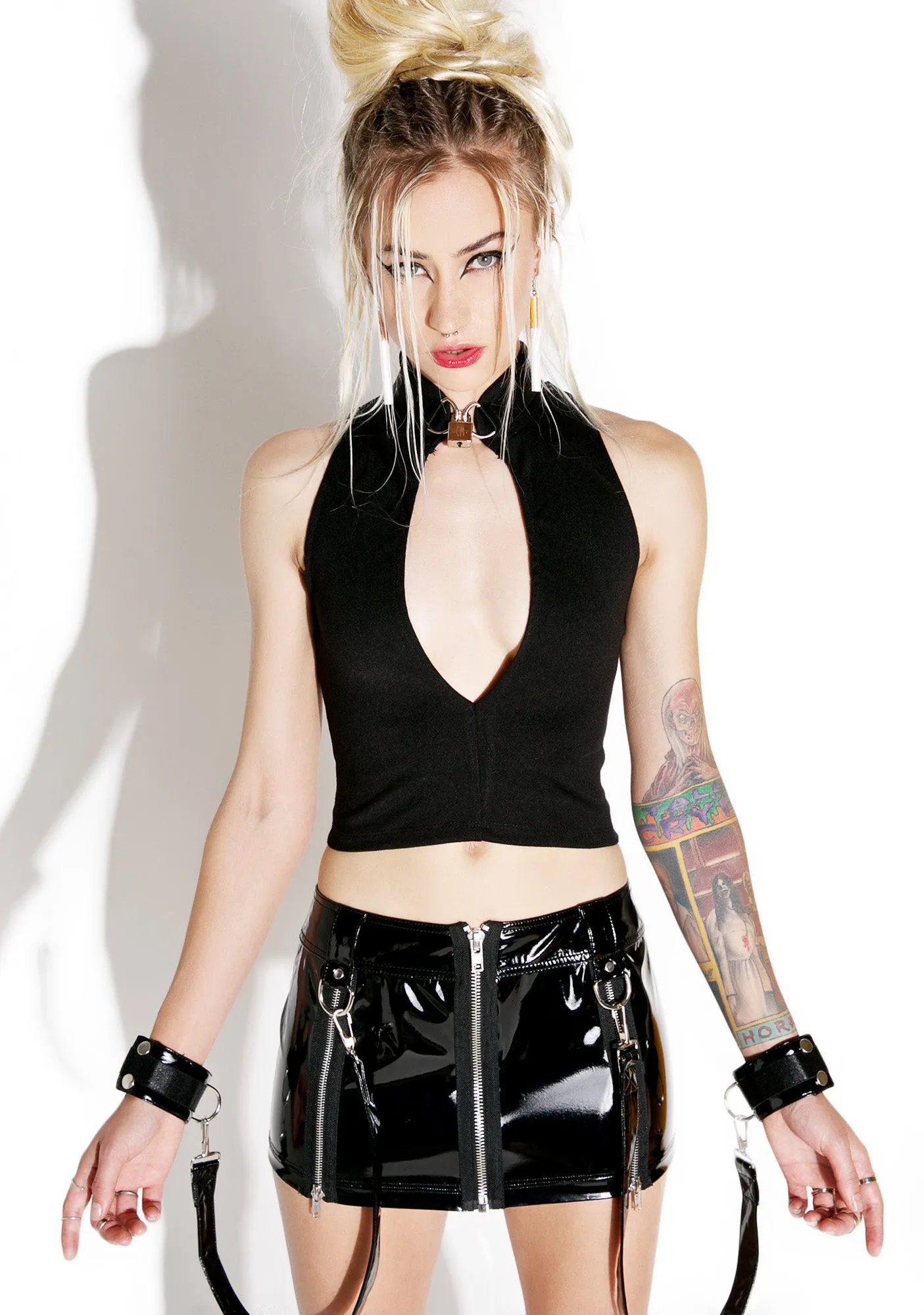 Sabbath Cropped Lock-It Tank sold by Dolls Kill product image thumbnail 3