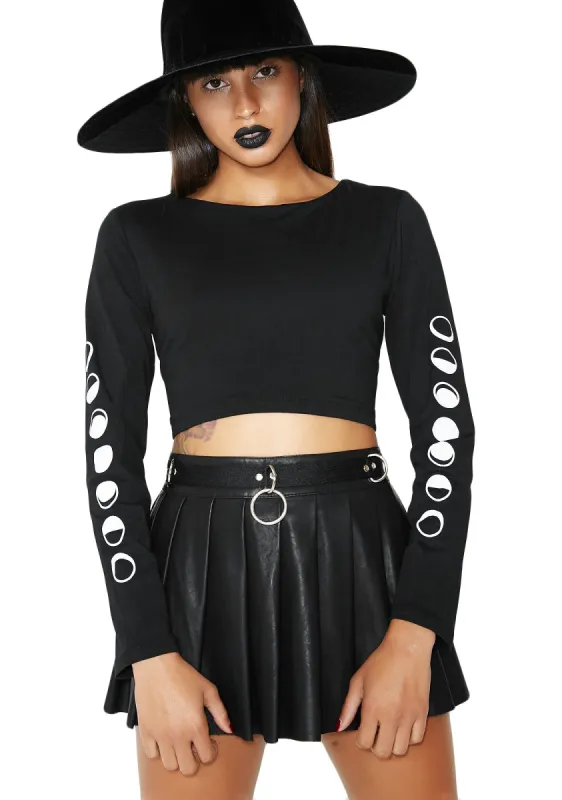 Under The Moon Crop Top sold by Dolls Kill