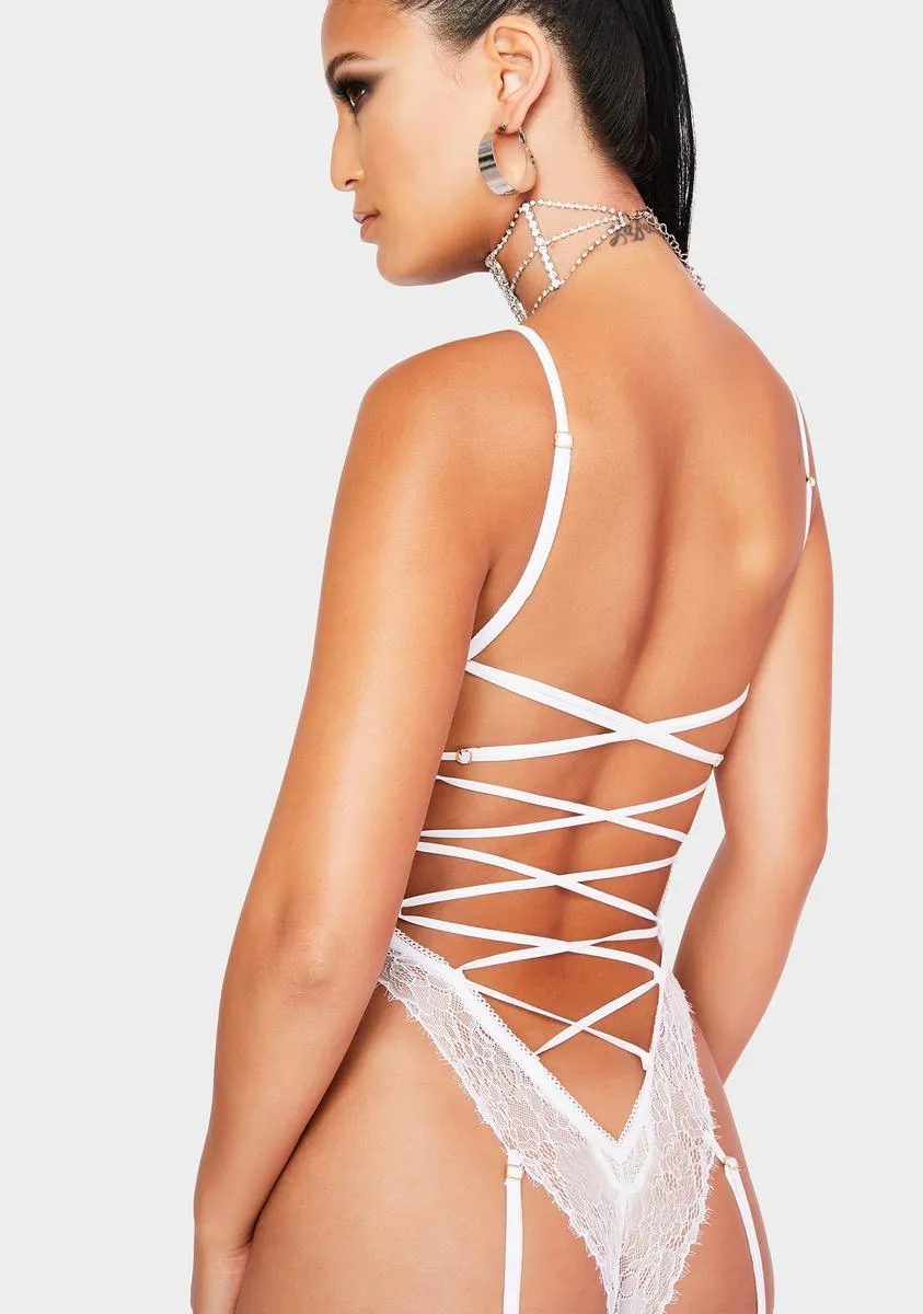 Welcome To Heaven Lace Teddy sold by Dolls Kill product image thumbnail 4