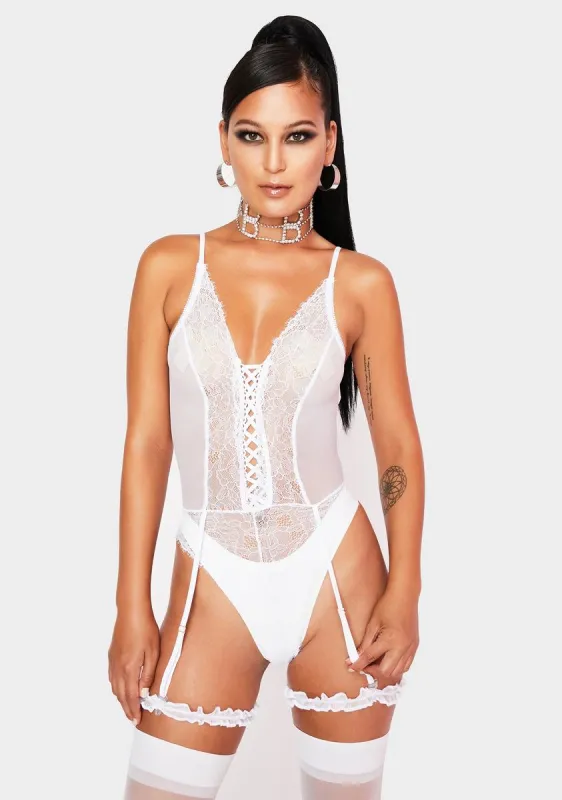 Welcome To Heaven Lace Teddy sold by Dolls Kill