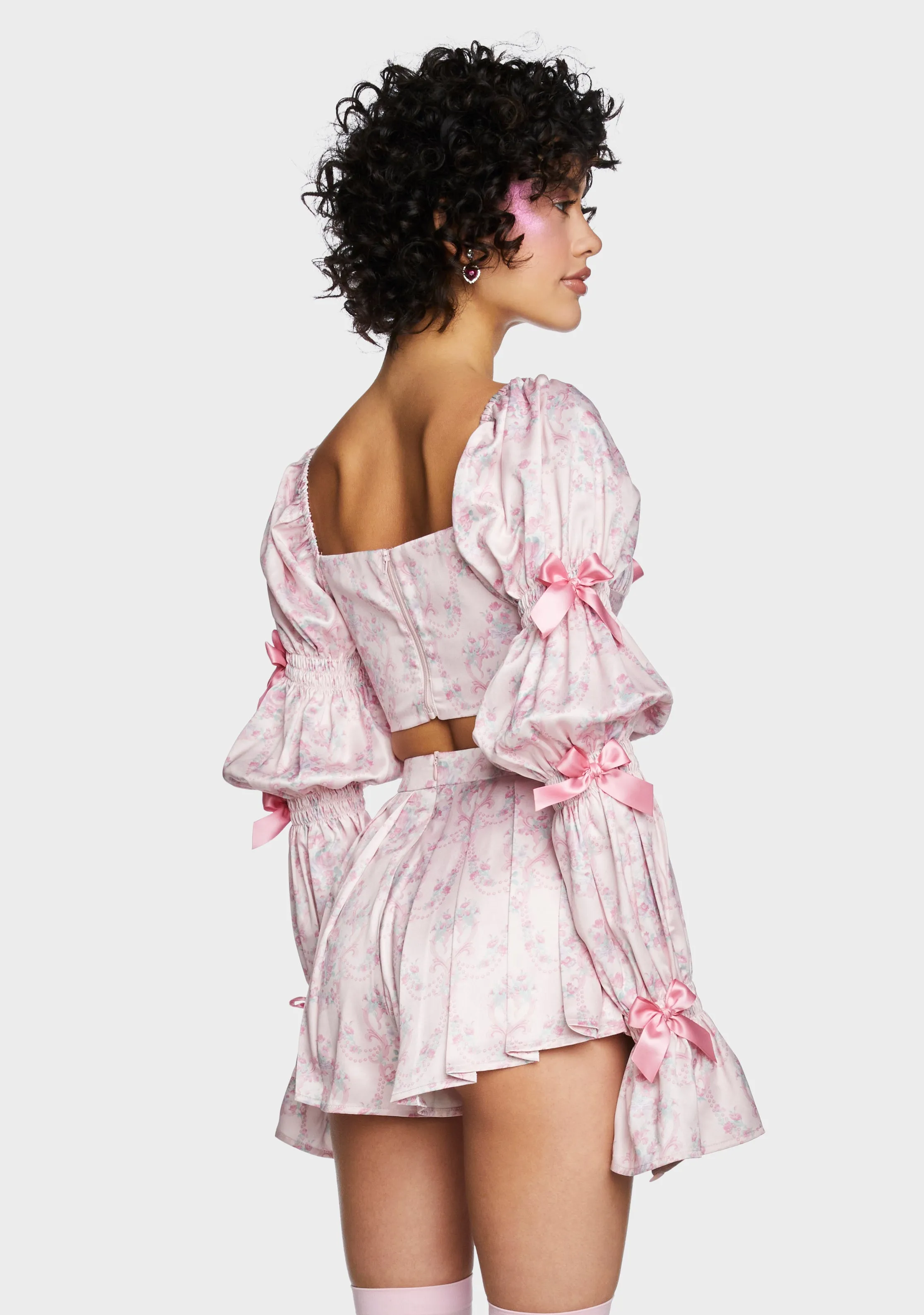 Scandal Sheet Long Sleeve Top - Pink sold by Dolls Kill product image thumbnail 5