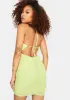 Key Lime Ruched Mini Dress sold by Dolls Kill