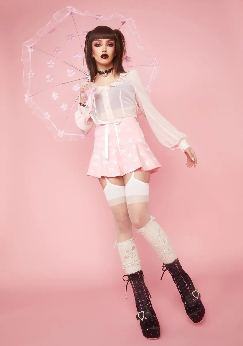 Playtime's Over Ruffled Skirt sold by Dolls Kill product image thumbnail 3