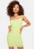 Key Lime Ruched Mini Dress sold by Dolls Kill