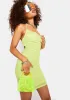 Key Lime Ruched Mini Dress sold by Dolls Kill