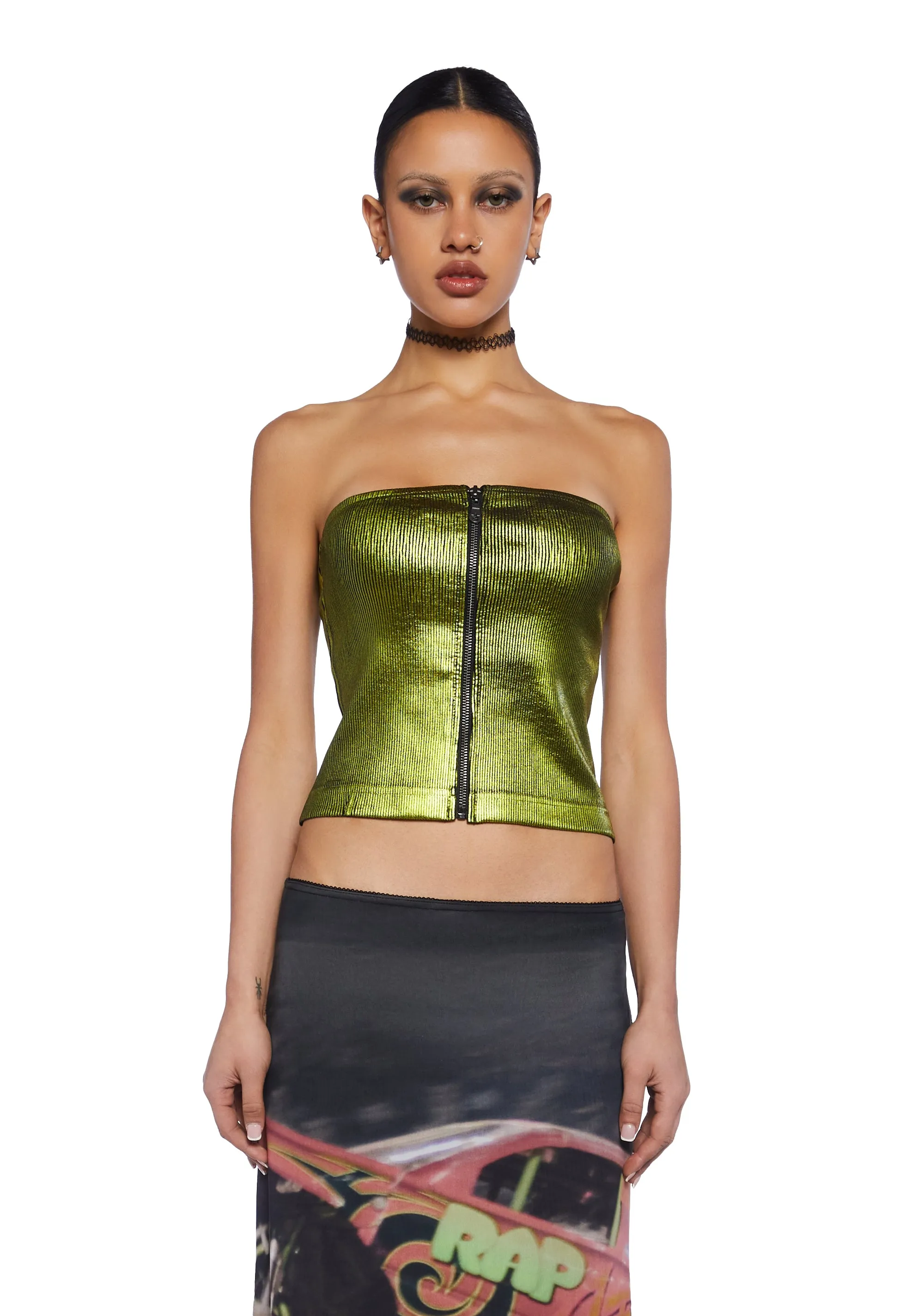 Fall Out Tube Top sold by Dolls Kill