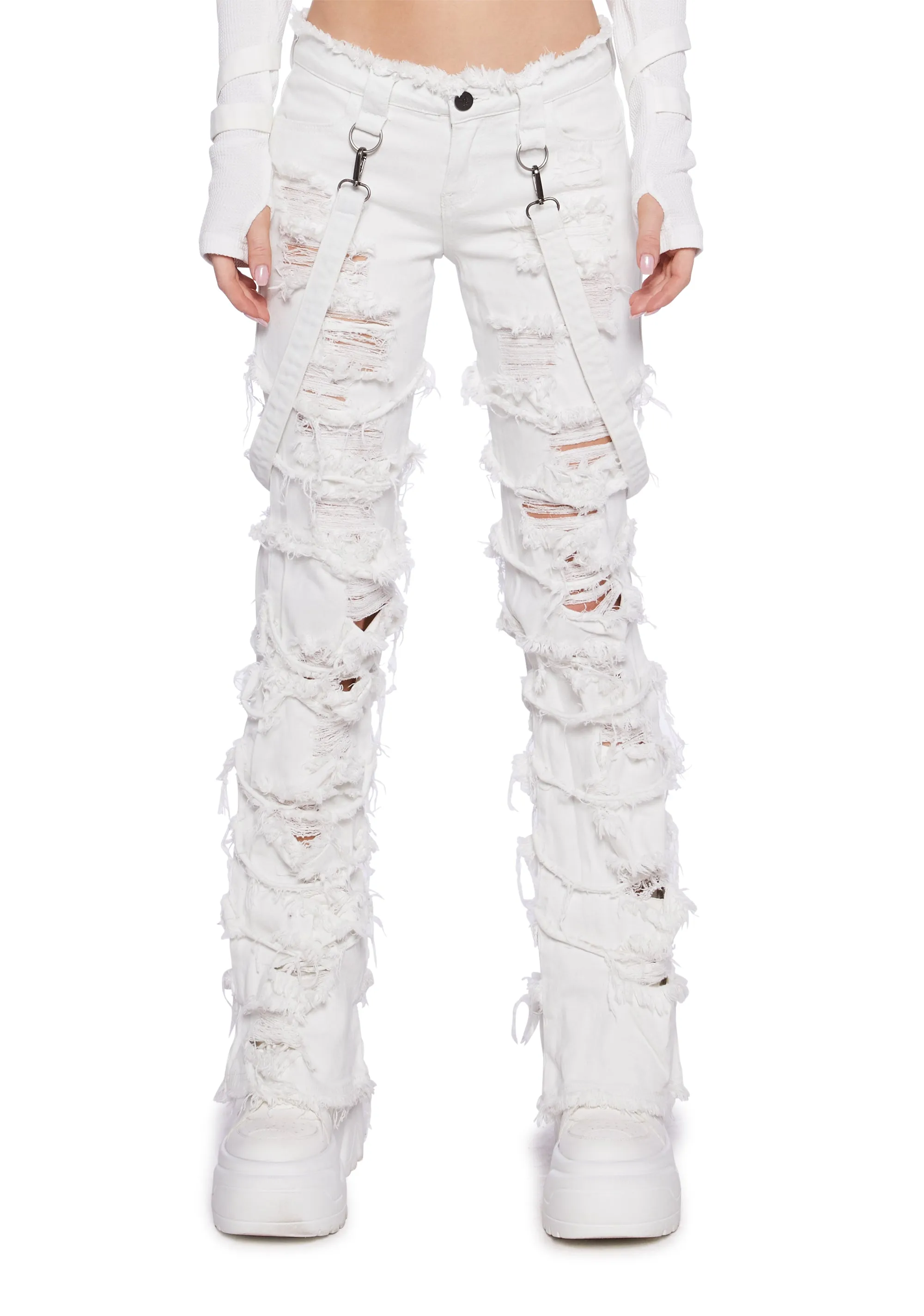 Pitch Washed Heavy Distressed Jeans | Parallel