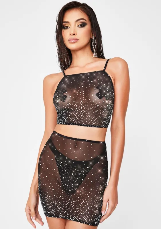 Stars In Their Eyes Skirt Set sold by Dolls Kill
