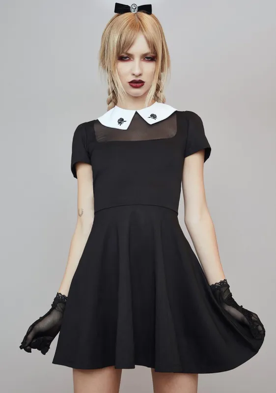 Haunting Hallways Flared Mini Dress sold by Dolls Kill