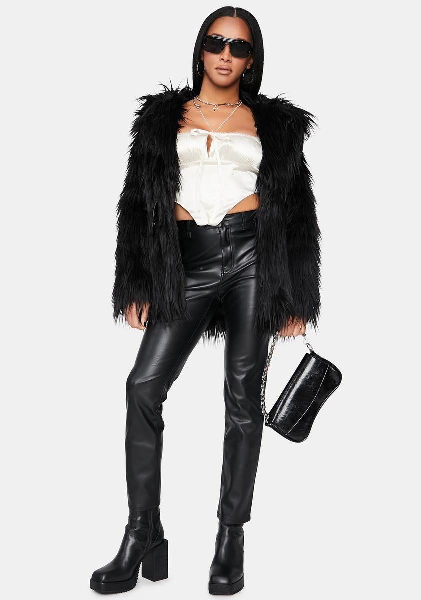 Ivory Secret Looks Satin Crop Tank Top sold by Dolls Kill product image thumbnail 3