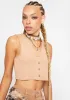 Tawny Button Through Tank sold by Dolls Kill