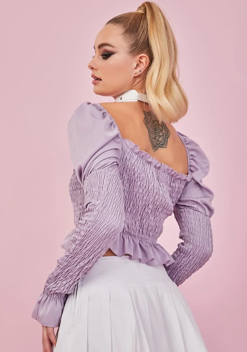 Flirt Back Puff Sleeve Top sold by Dolls Kill product image thumbnail 4