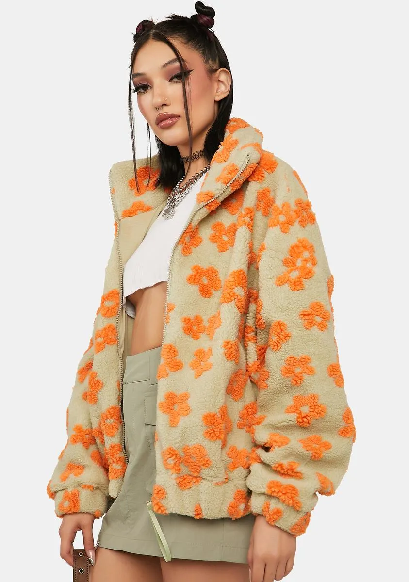 Heavy Petal Sherpa Jacket sold by Dolls Kill product image thumbnail 2