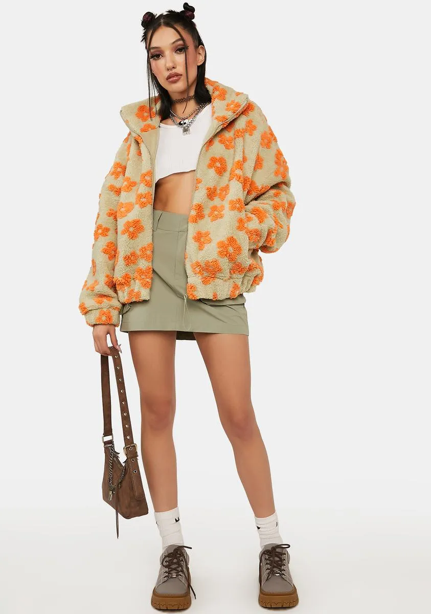 Heavy Petal Sherpa Jacket sold by Dolls Kill product image thumbnail 3