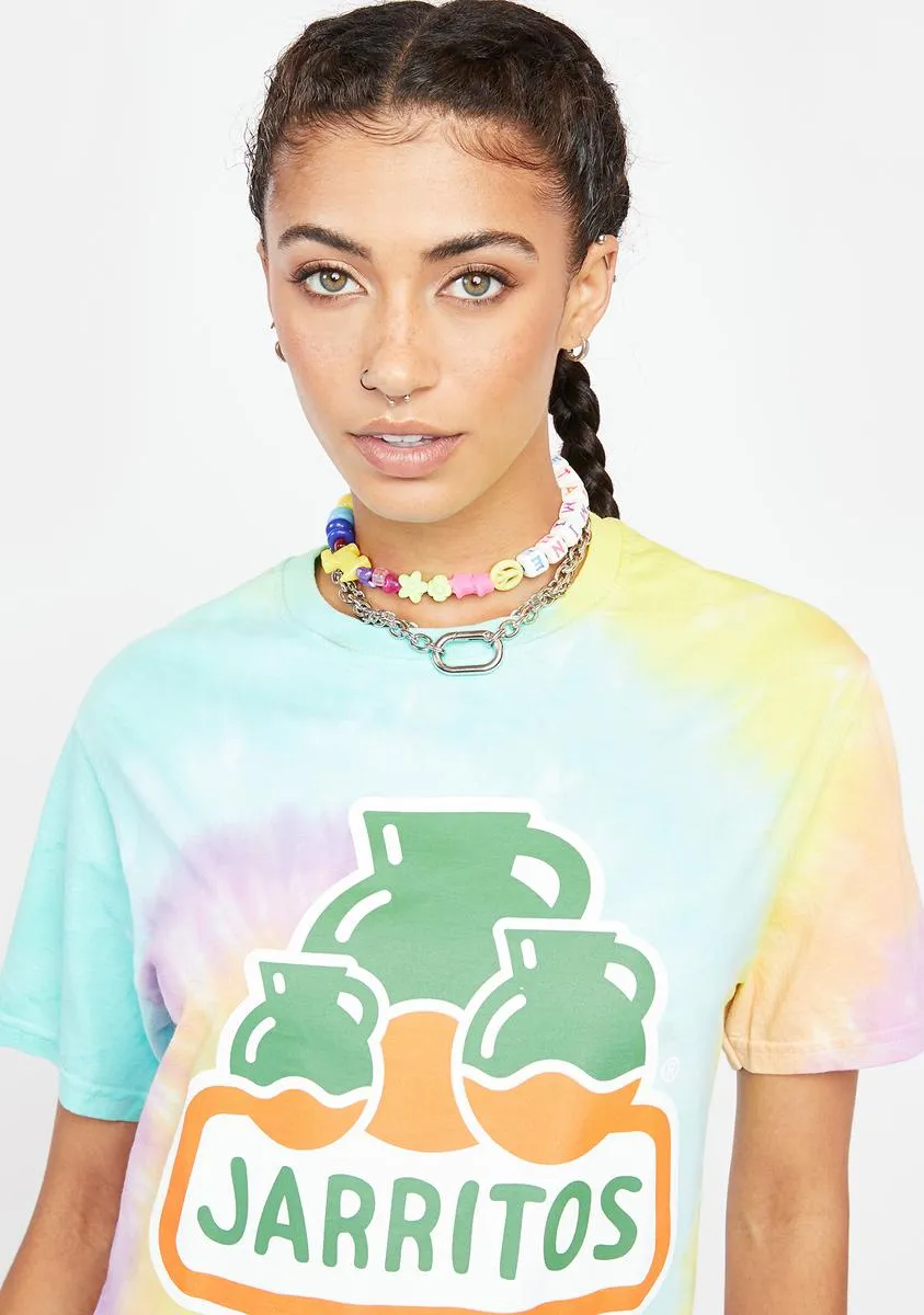 Jarritos Rainbow Tie Dye Tee sold by Dolls Kill