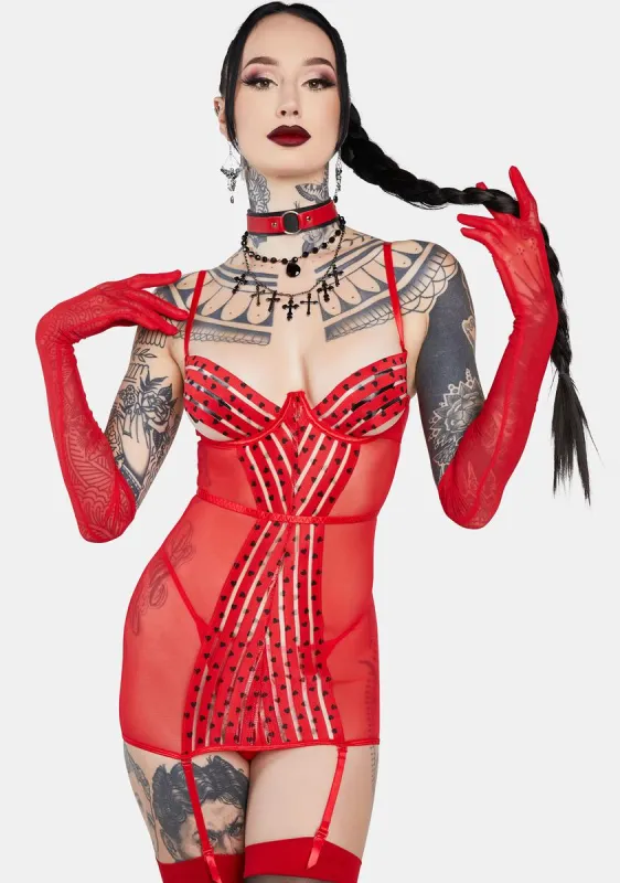 Pillow Talk Mesh Chemise sold by Dolls Kill