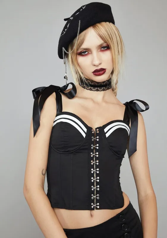 False Faith Bustier Top sold by Dolls Kill