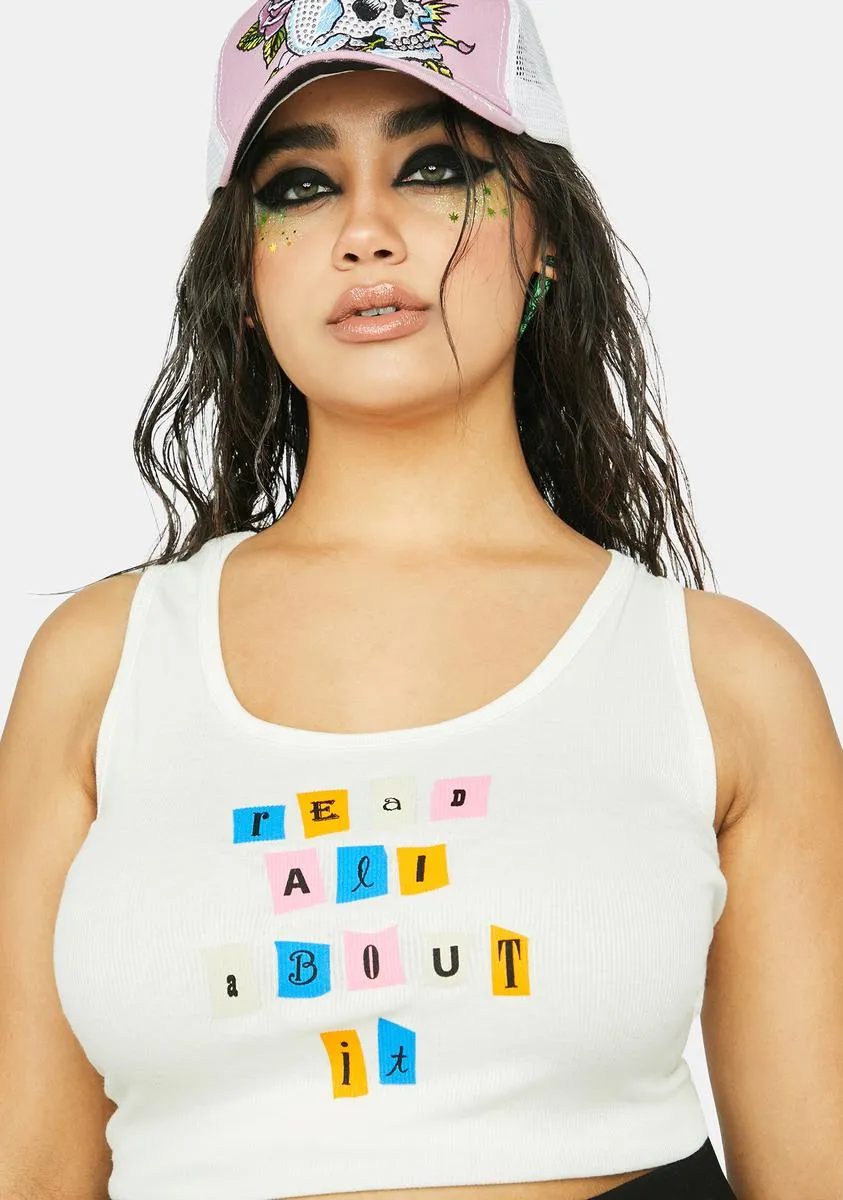 Plus International Blogger Graphic Tank sold by Dolls Kill