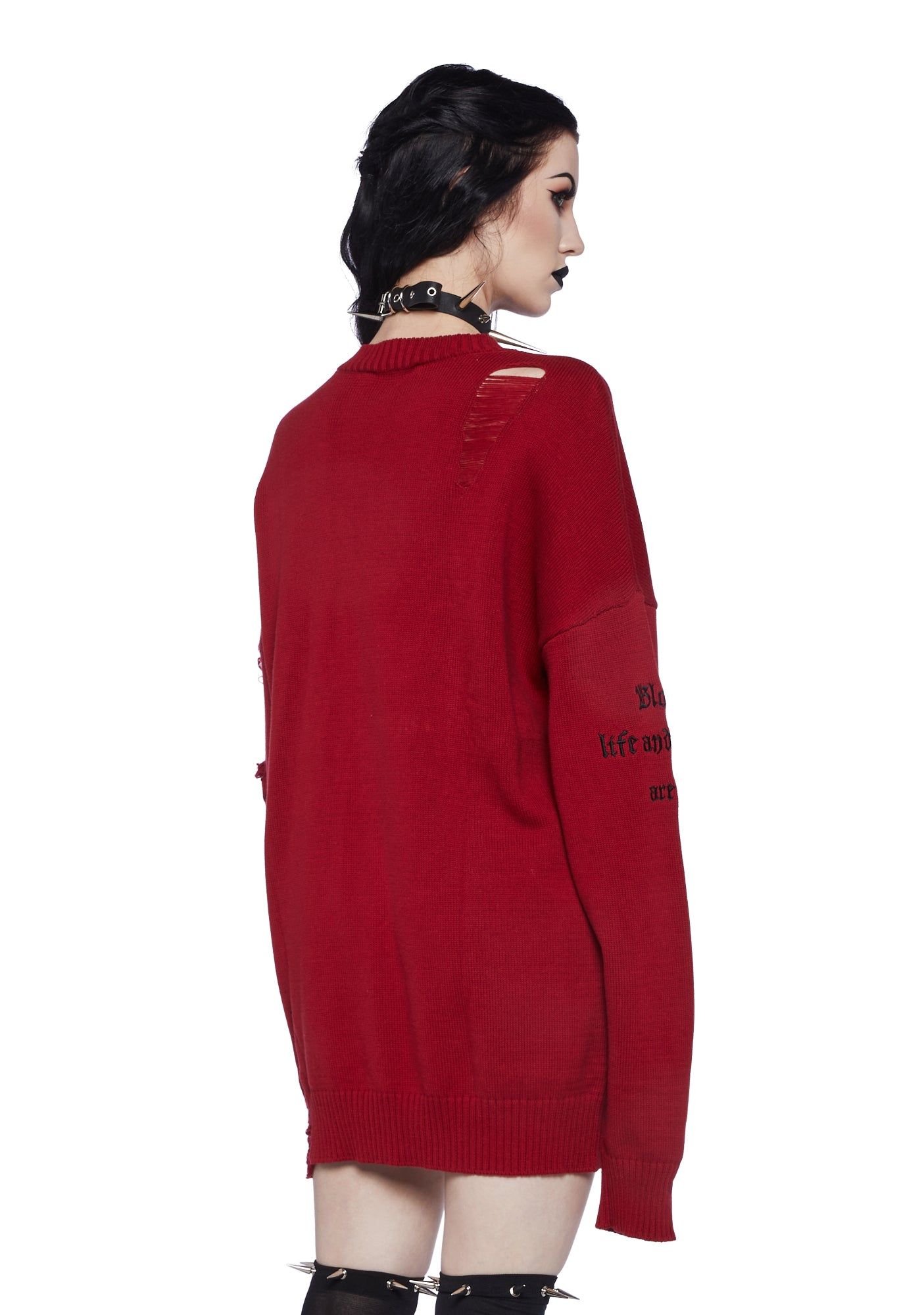 Blood Prey Oversized Sweater sold by Dolls Kill product image thumbnail 3