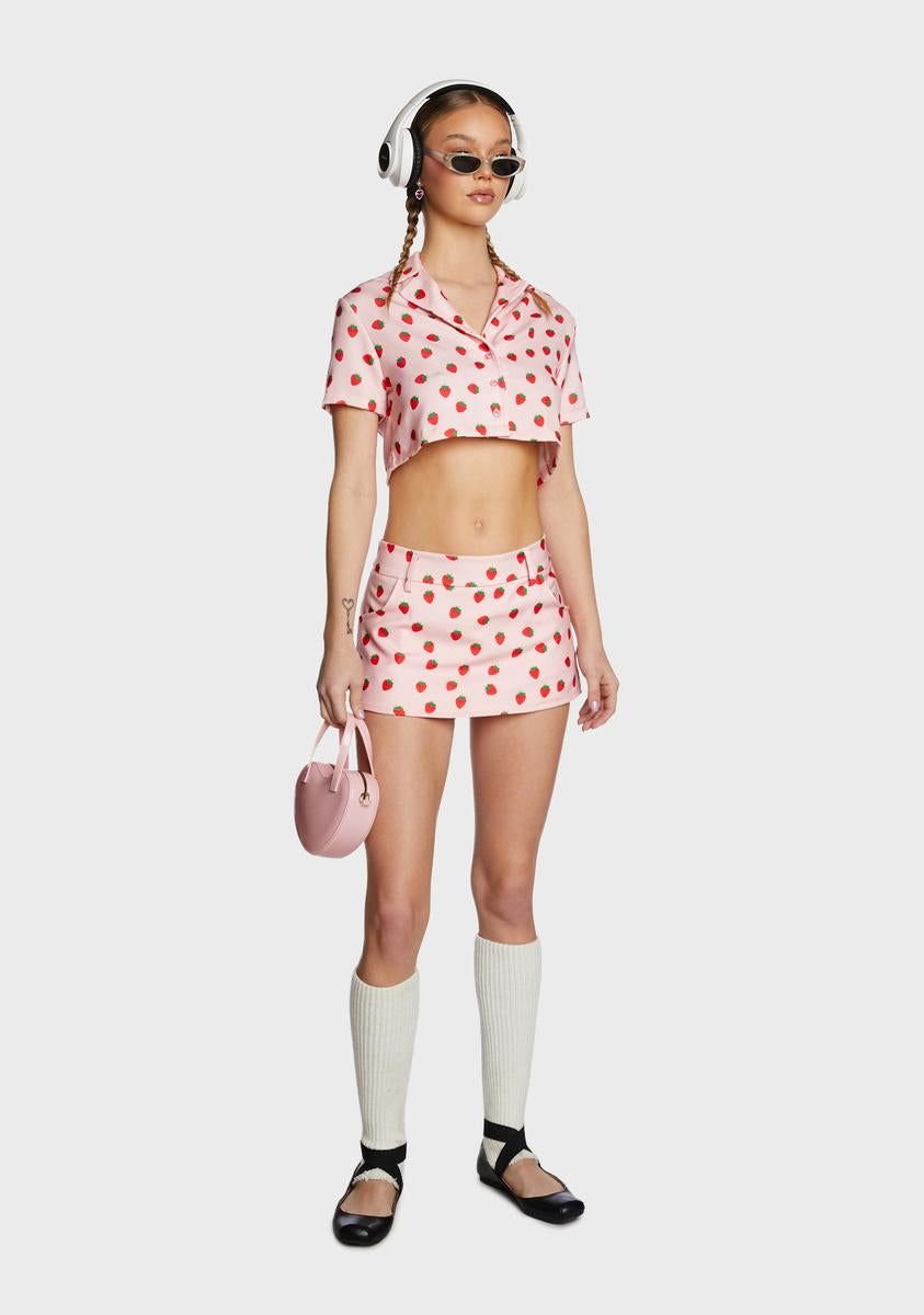 Strawberry Crop Top sold by Dolls Kill product image thumbnail 5