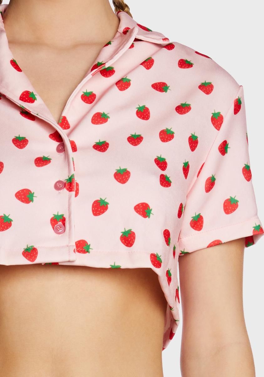 Strawberry Crop Top sold by Dolls Kill product image thumbnail 2