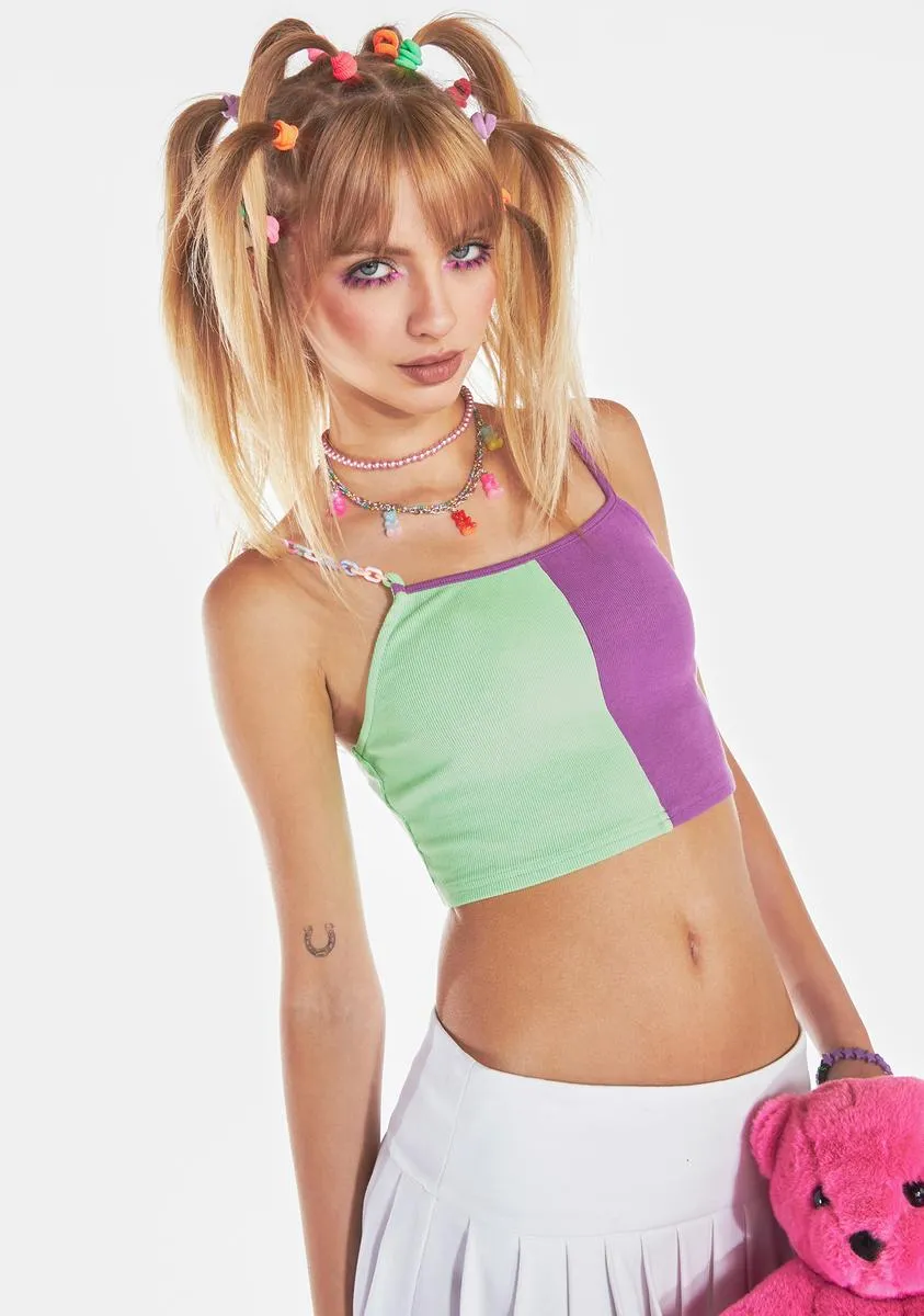 All The Hype Two-Tone Crop Tank sold by Dolls Kill product image thumbnail 2