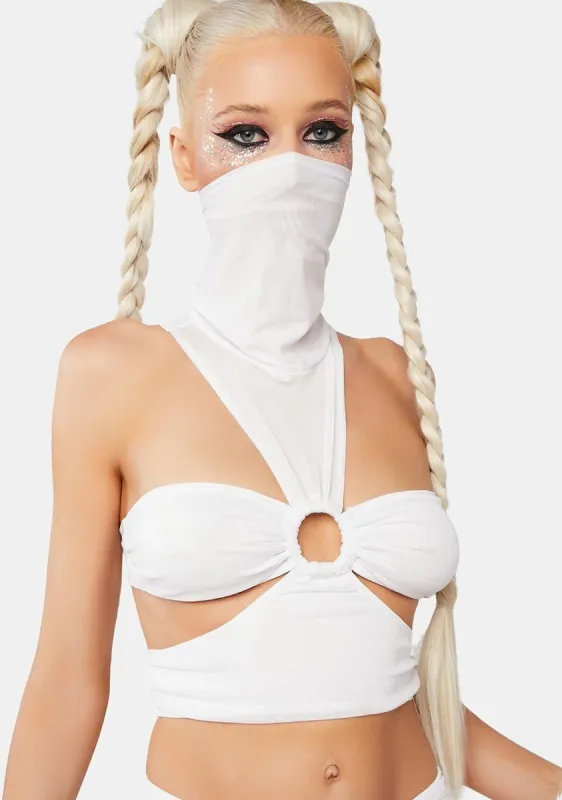 Heaven's Cataract Mesh Crop Top sold by Dolls Kill