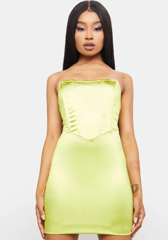 Heaven Tonight Satin Mini Dress sold by Dolls Kill
