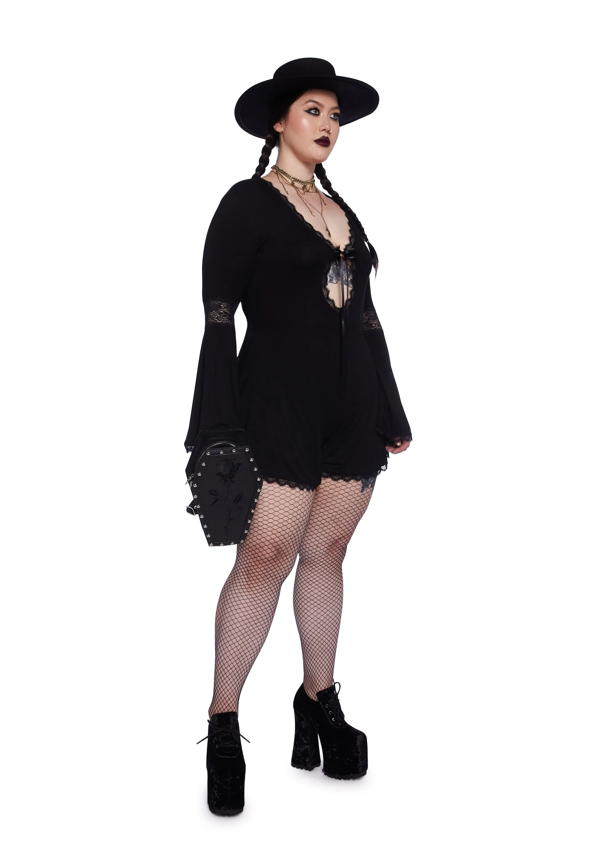 Plus Whispering Wind Romper sold by Dolls Kill product image thumbnail 2