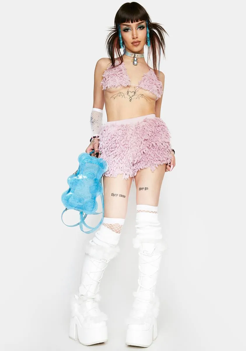 Feelin' Good Fuzzy Shorts Set sold by Dolls Kill product image thumbnail 3